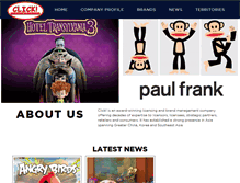 Tablet Screenshot of clicklicensingasia.com